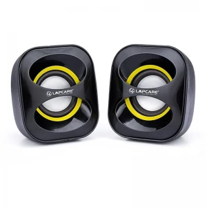 LAPCARE LUS-040 3W X 2 Laptop/Desktop USB Speaker (Black, 2.0 Channel)